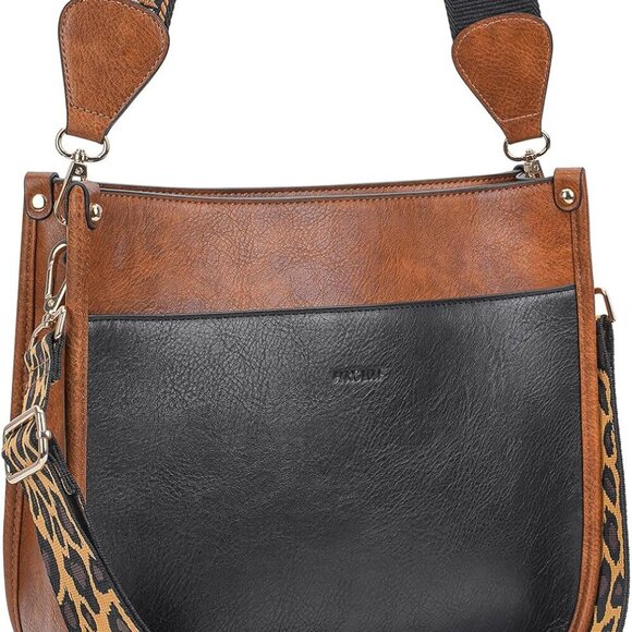 Crossbody Bags for Women Trendy Vegan Leather Hobo Handbags With 2PCS Adjustable - Picture 8 of 9